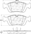 Picture of StopTech Sport Brake Pads w-Shims & Hardware - Front