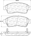 Picture of StopTech Sport Brake Pads w-Shims & Hardware - Front