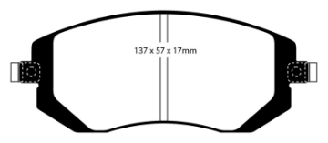 Picture of EBC 03-05 Subaru Impreza 2-0 Turbo WRX Bluestuff Front Brake Pads