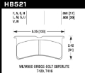 Picture of Hawk HT-14 16-51mm Thickness DTC-50 Race Brake Pads
