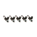 Picture of Injector Dynamics 2600-XDS Injectors - 48mm Length - 14mm Top - 14mm Lower O-Ring Set of 5