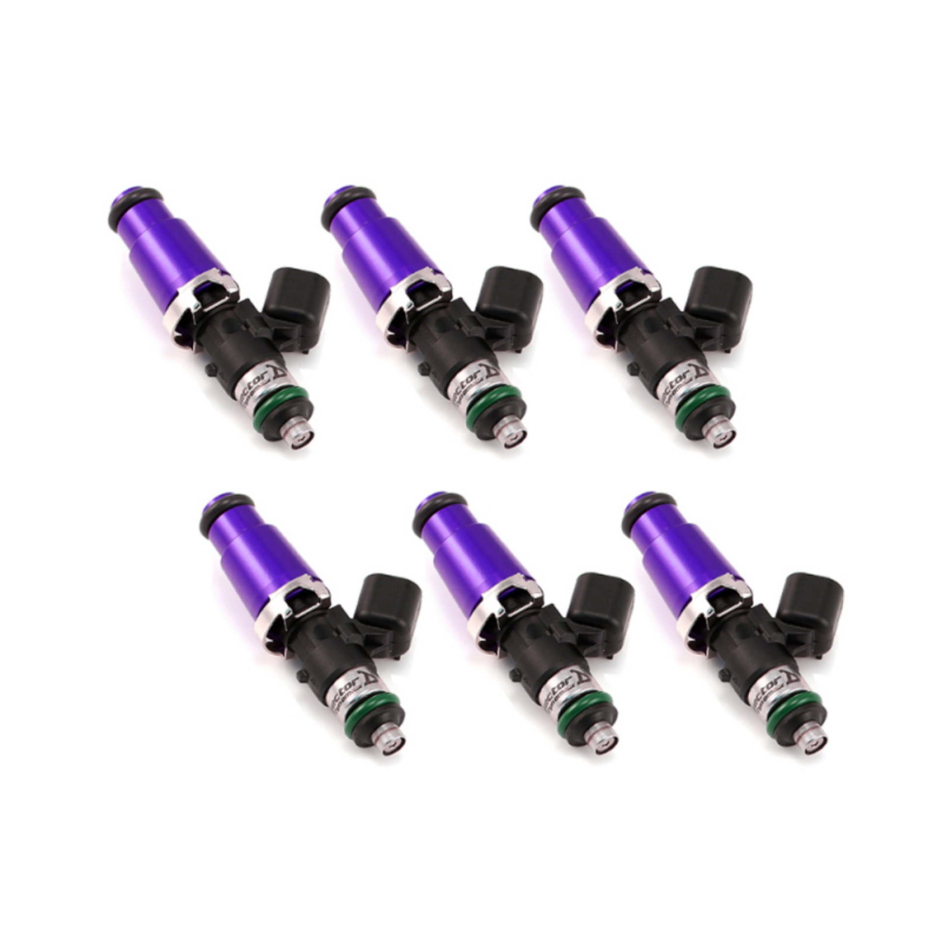 Picture of Injector Dynamics 2600-XDS Injectors - 60mm Length - 14mm Top - 14mm Lower O-Ring Set of 6