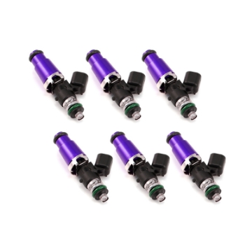 Picture of Injector Dynamics 2600-XDS Injectors - 60mm Length - 14mm Top - 14mm Lower O-Ring Set of 6