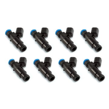 Picture of Injector Dynamics 2600-XDS Injectors - 48mm Length - 14mm Top - 14mm Bottom Adapter Set of 8