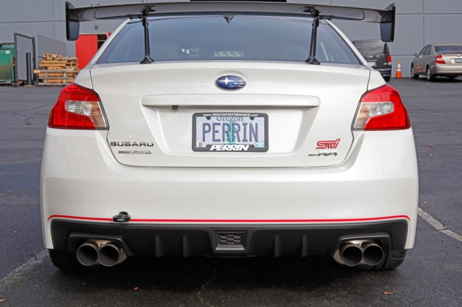 Picture of PERRIN 15-21 Subaru WRX-STI Tow Hook Kit Rear - Black