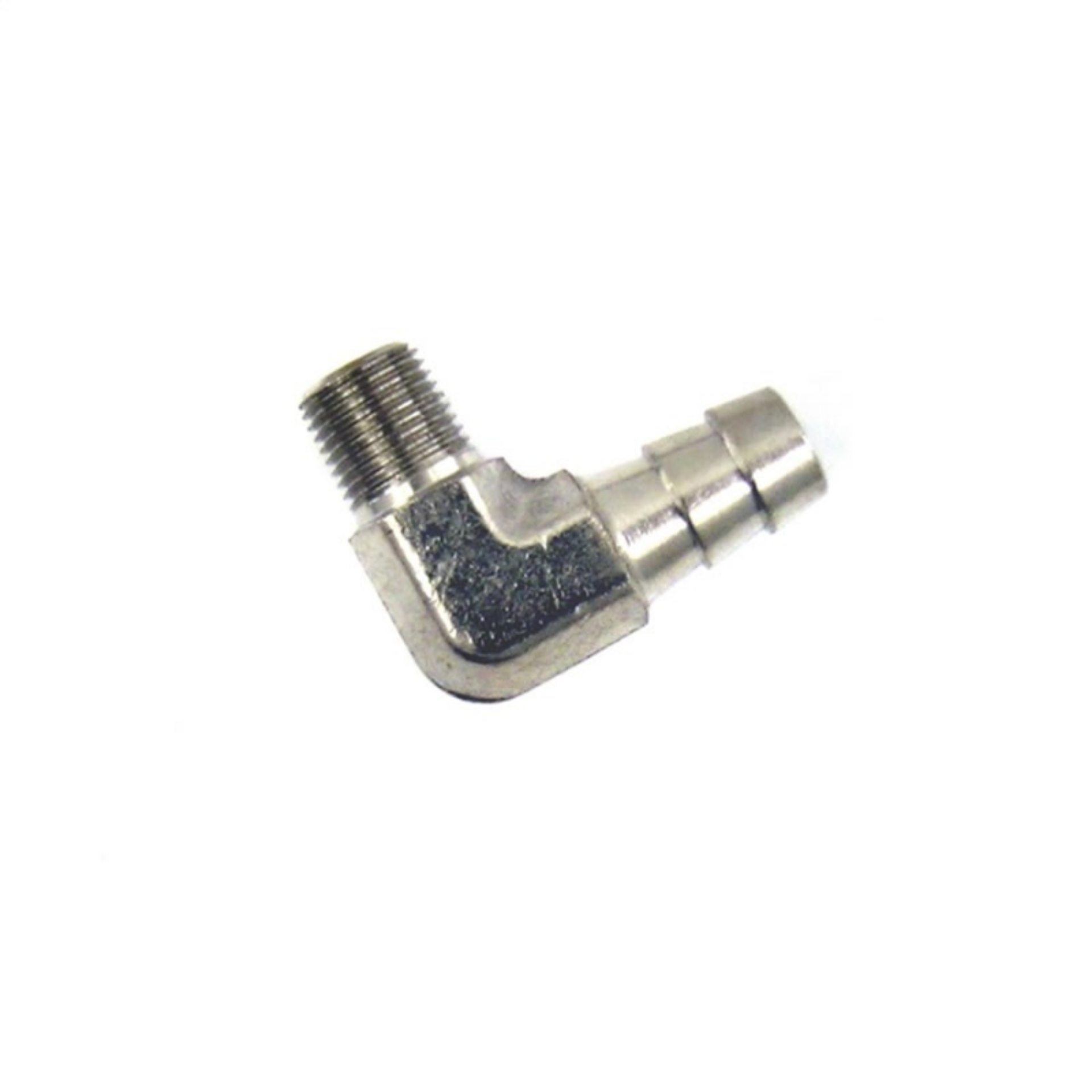 Picture of Nitrous Express 1-4 NPT x 3-8 90 Hose Barb