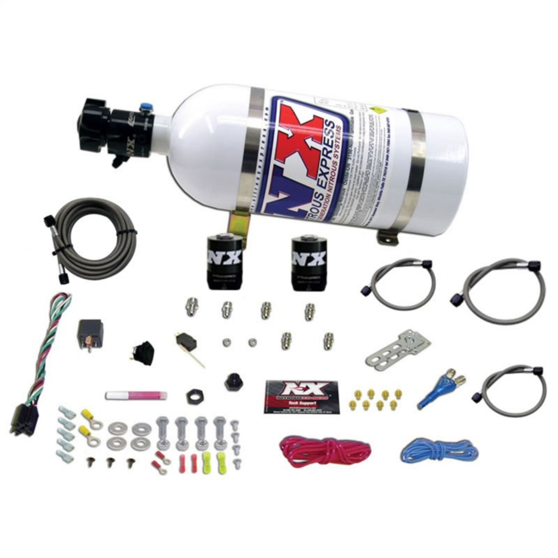 Picture of Nitrous Express GM EFI Race Single Nozzle Nitrous Kit 100-250HP w-10lb Bottle