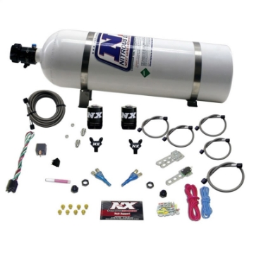 Picture of Nitrous Express GM EFI Dual Nozzle Nitrous Kit 100-300HP w-15lb Bottle