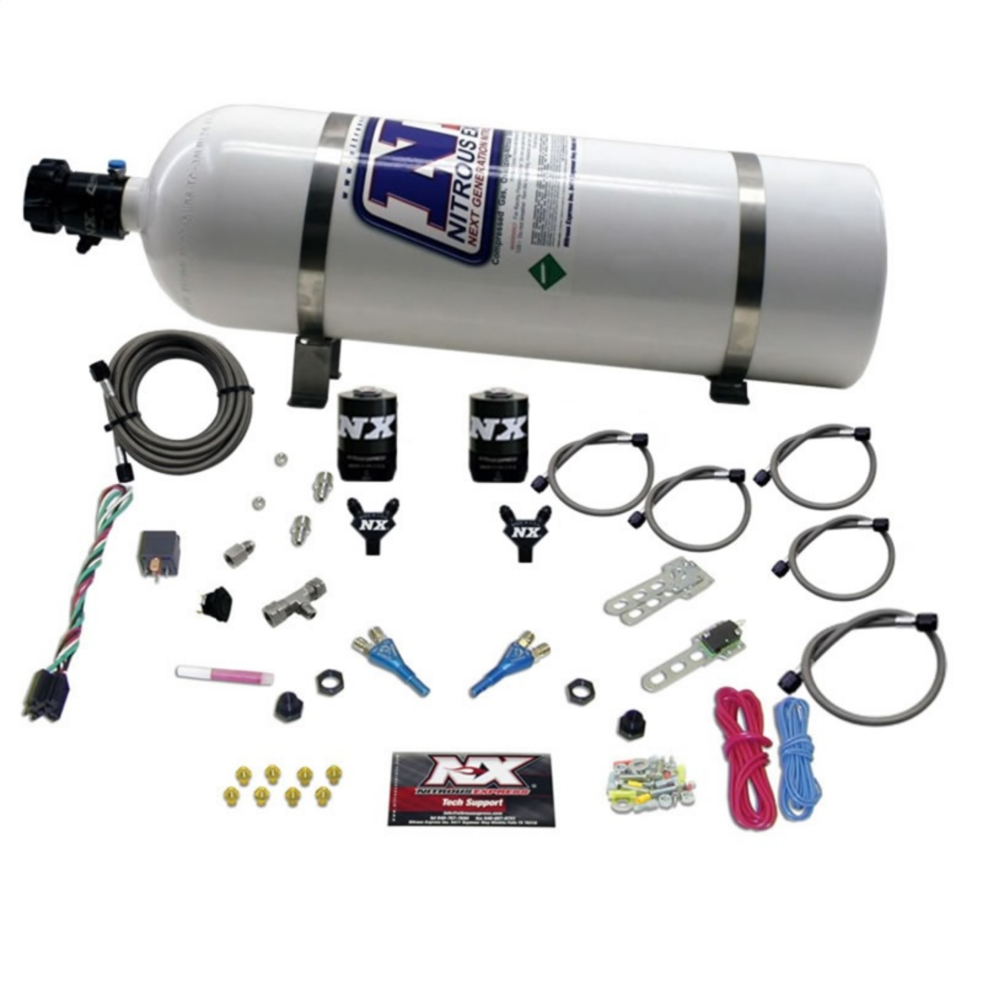 Picture of Nitrous Express GM TBI Nitrous Kit 50-125HP w-15lb Bottle