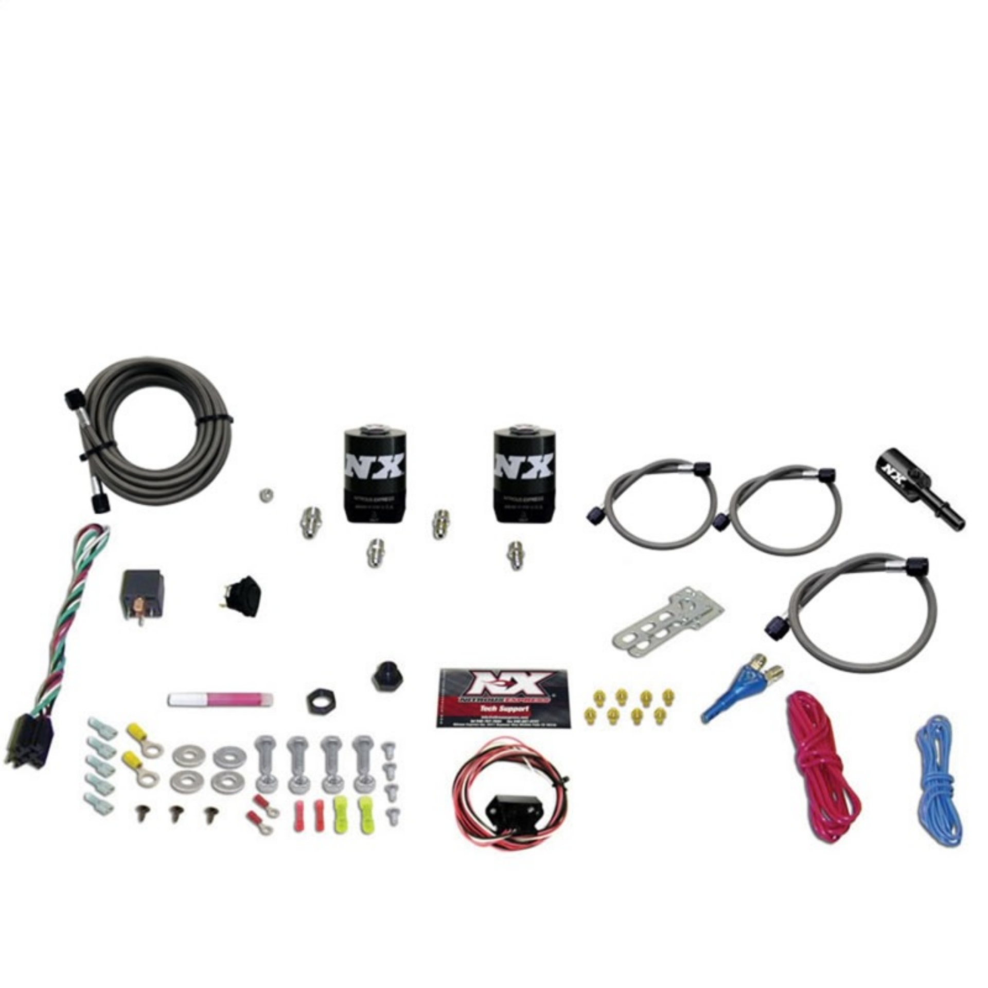 Picture of Nitrous Express 11-15 Ford Mustang GT 5-0L Coyote Single Nozzle Nitrous Kit 35-150HP w-o Bottle