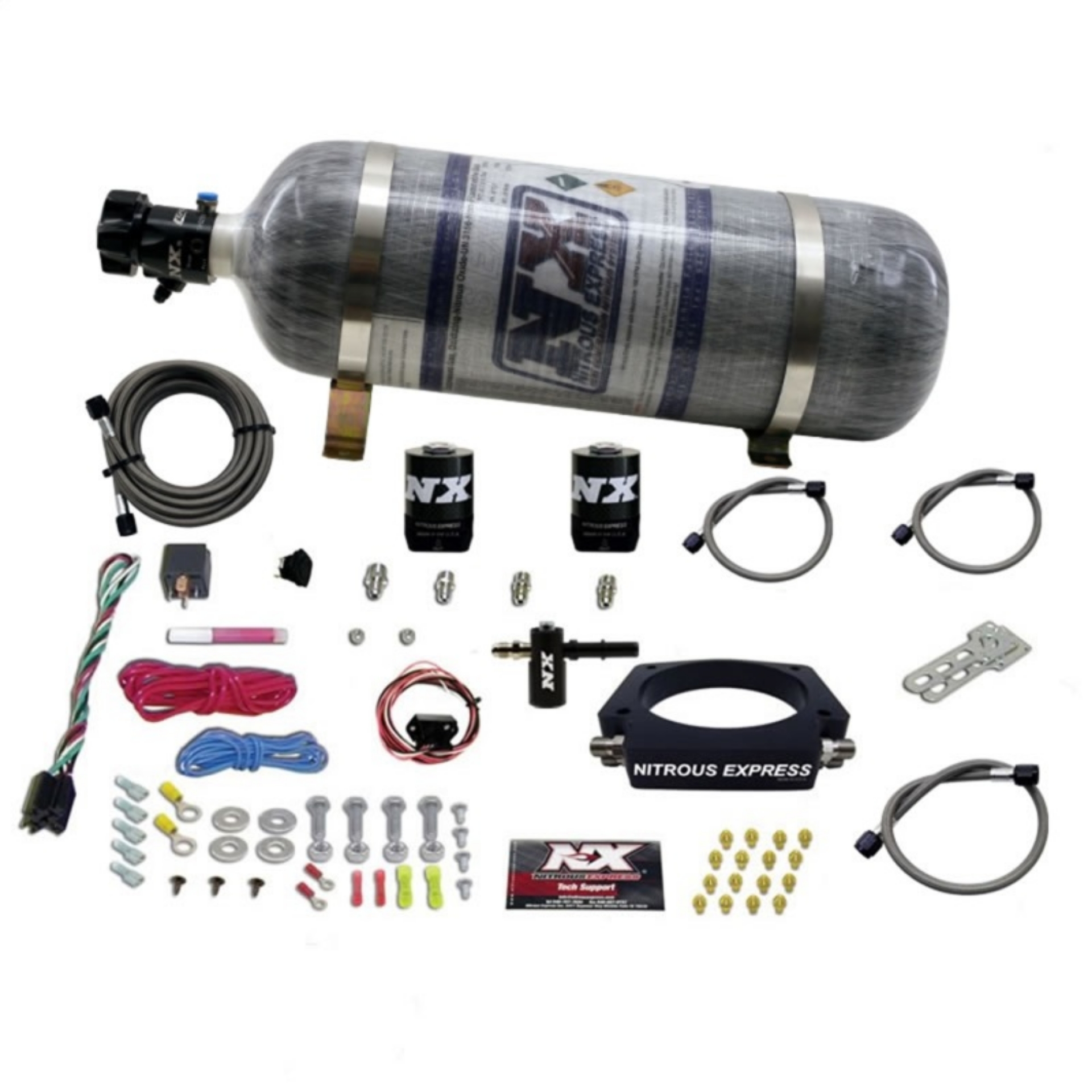 Picture of Nitrous Express 2014+ Chevrolet Corvette C7 Nitrous Plate Kit 50-300HP w-Composite Bottle