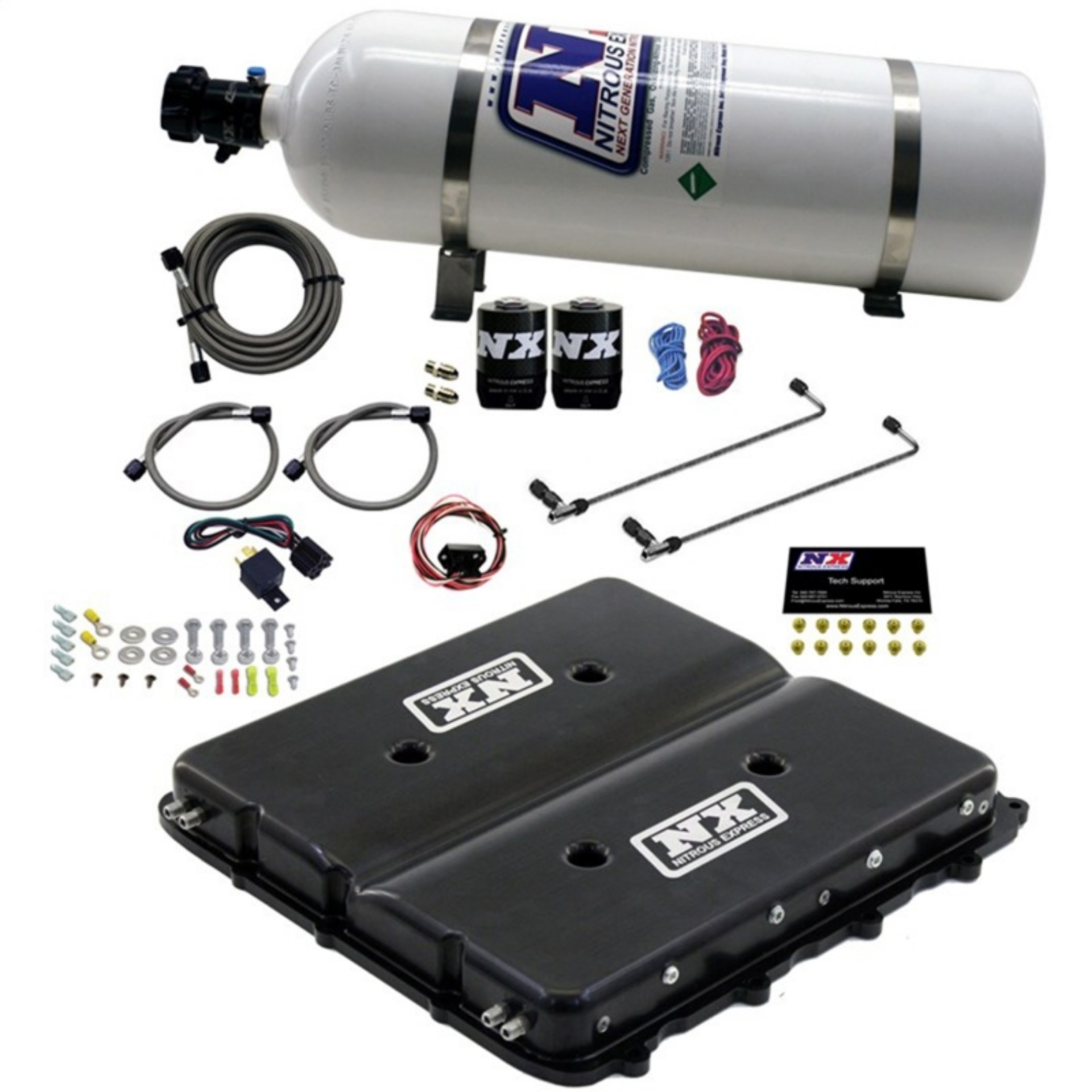 Picture of Nitrous Express Nitrous Kit w-Billet LT4 Supercharger Lid w-15lb Bottle