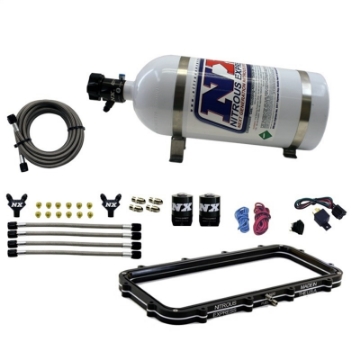 Picture of Nitrous Express Holley High Ram Plenum Nitrous Plate Kit w-12lb Bottle