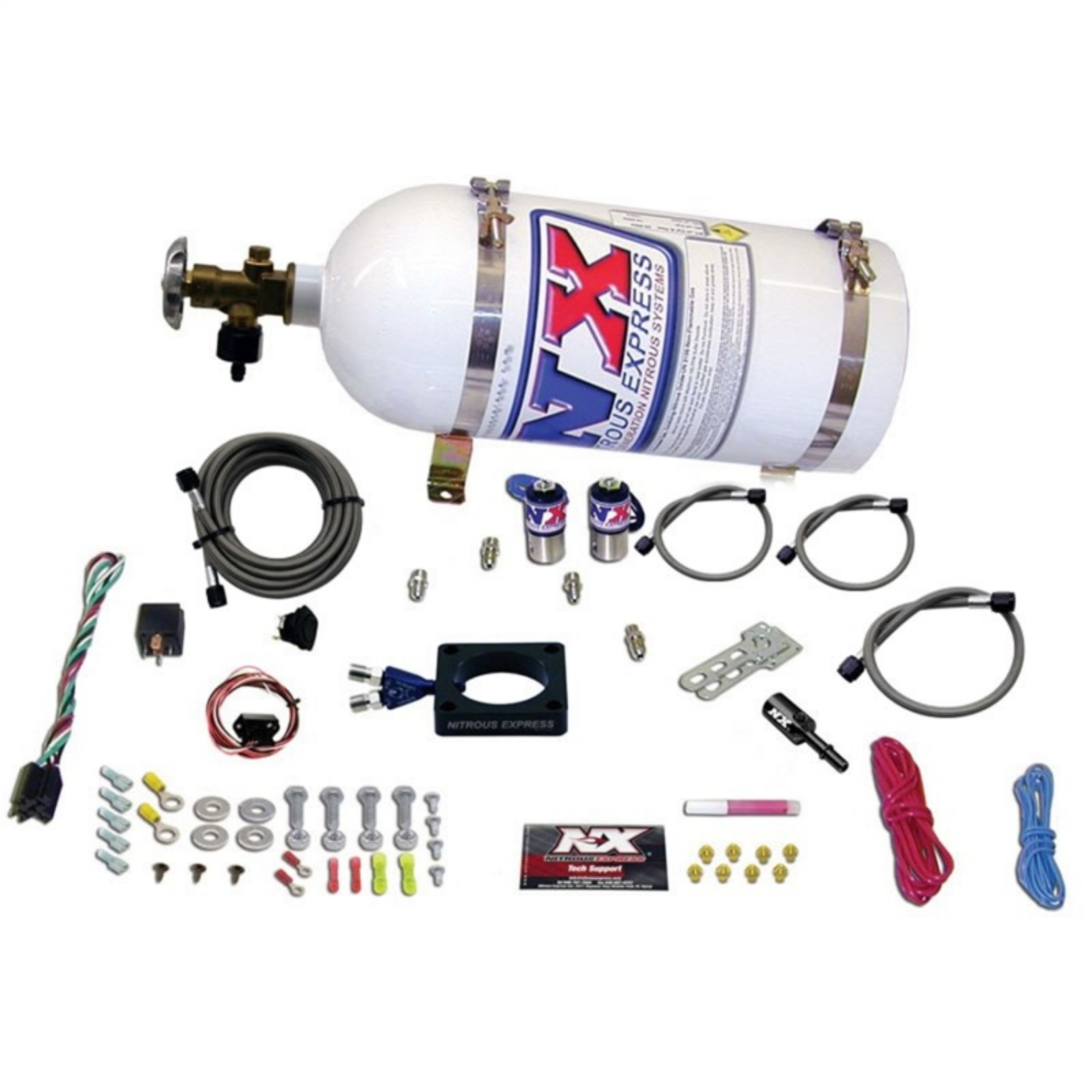 Picture of Nitrous Express 13-16 Dodge Dart 1-4L Turbo Nitrous Plate Kit 35-100HP w-10lb Bottle