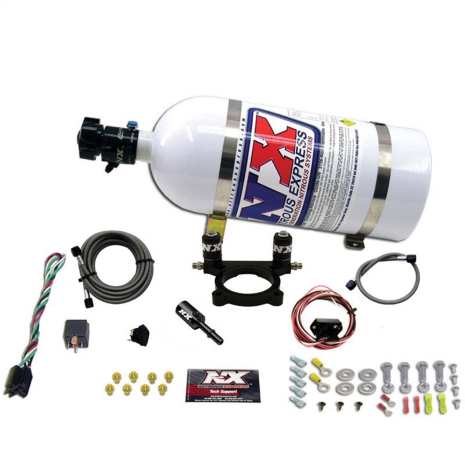 Picture of Nitrous Express 13-16 Dodge Dart 2-0L Nitrous Plate Kit 35-100HP w-10lb Bottle