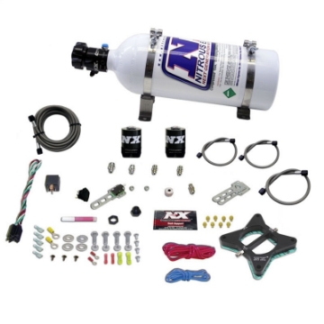 Picture of Nitrous Express 96-04 Ford Mustang 4-6L 2 Valve Nitrous Plate Kit w-5lb Bottle