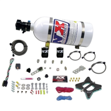 Picture of Nitrous Express 96-04 Ford Mustang 4-6L 2 Valve Nitrous Plate Kit w-10lb Bottle