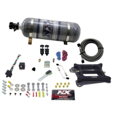 Picture of Nitrous Express 4150 Hitman Plus 4-BBL Nitrous Kit 50-200HP w-Composite Bottle
