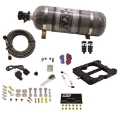 Picture of Nitrous Express Q-Jet-Holley Spread Bore Hitman Plus Nitrous Kit w-Composite Bottle