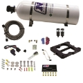 Picture of Nitrous Express Q-Jet-Holley Spread Bore Hitman Plus Nitrous Kit 50-200HP w-15lb Bottle