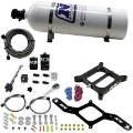 Picture of Nitrous Express 4150 RNC Conventional Nitrous Plate Kit w--375in Solenoid w-15lb Bottle