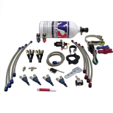 Picture of Nitrous Express 4 Cyl Piranha Nitrous Kit For EFI Applications w-2-5lb Bottle