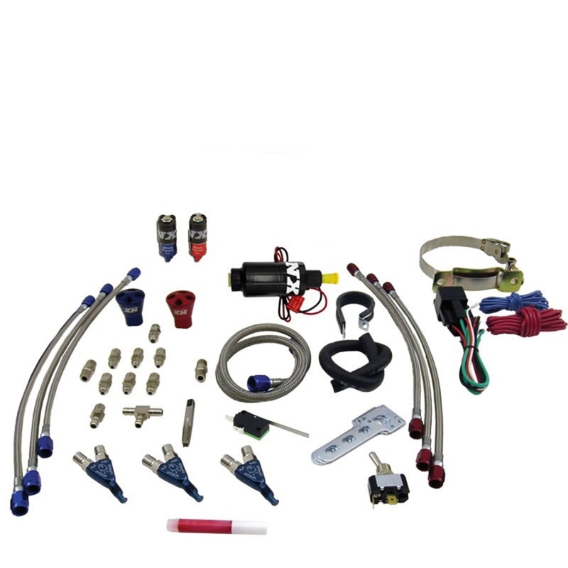 Picture of Nitrous Express Three Cyl Piranha Nitrous Kit w-o Bottle
