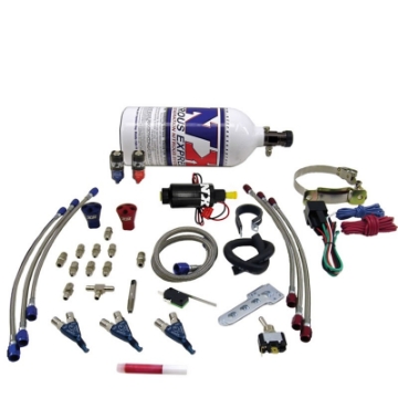 Picture of Nitrous Express Three Cyl Piranha Nitrous Kit w-2-5lb Bottle