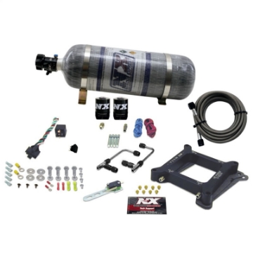 Picture of Nitrous Express 4150 Gemini Stage 6 Nitrous Kit 50-300HP w-Composite Bottle