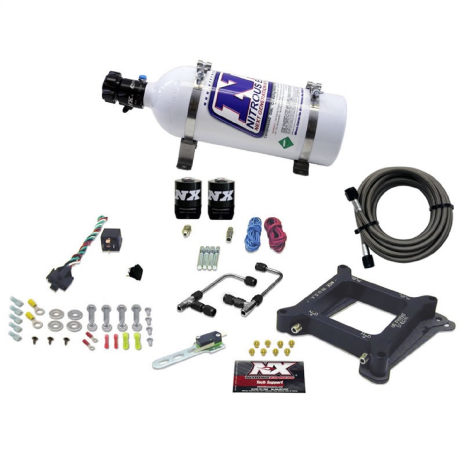 Picture of Nitrous Express 4150 Gemini Stage 6 Alcohol Nitrous Kit 50-300HP w-5lb Bottle