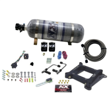Picture of Nitrous Express 4150 Gemini Pro-Power Nitrous Kit 100-500HP w-Composite Bottle