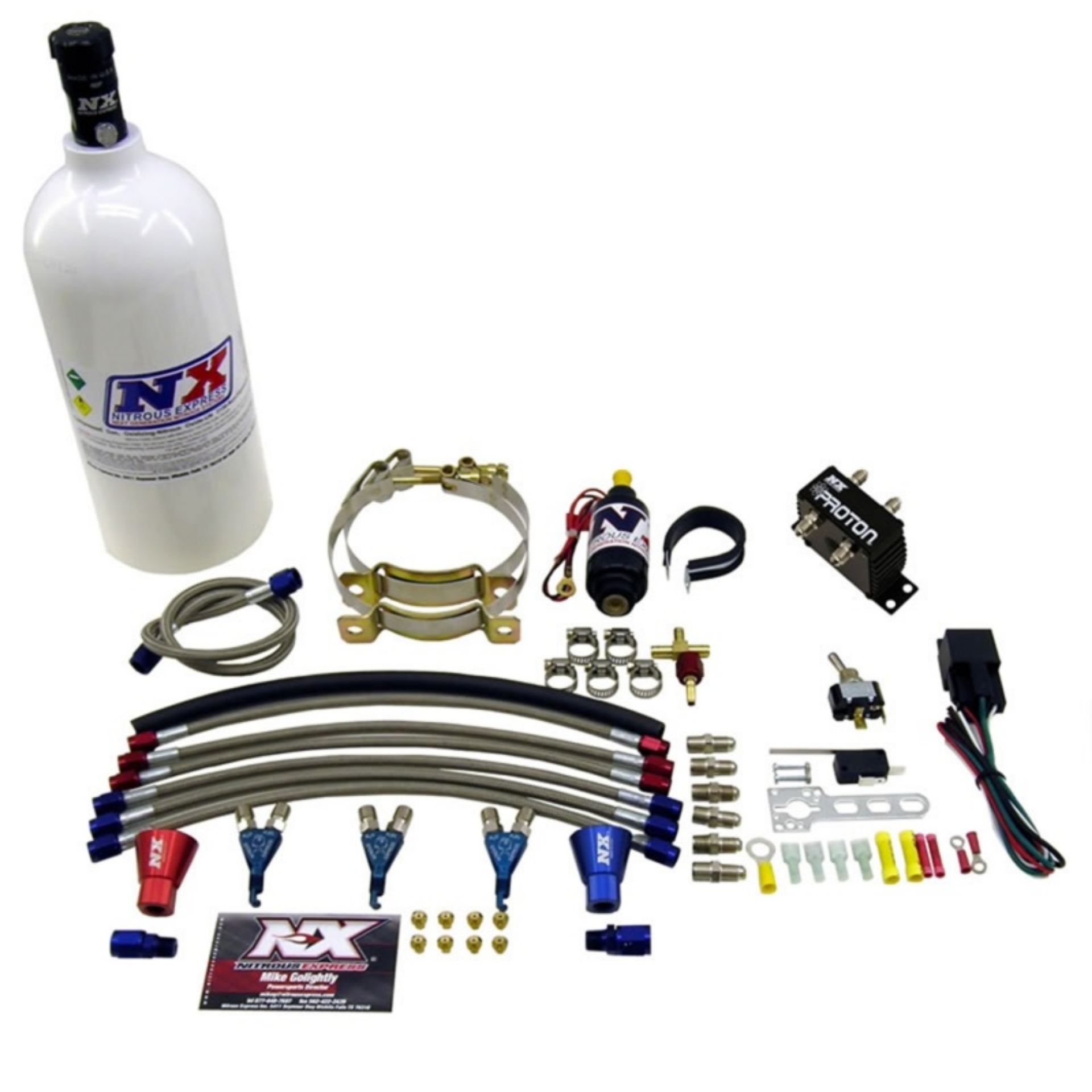 Picture of Nitrous Express Three Cyl Proton Nitrous Kit w-2-5lb Bottle