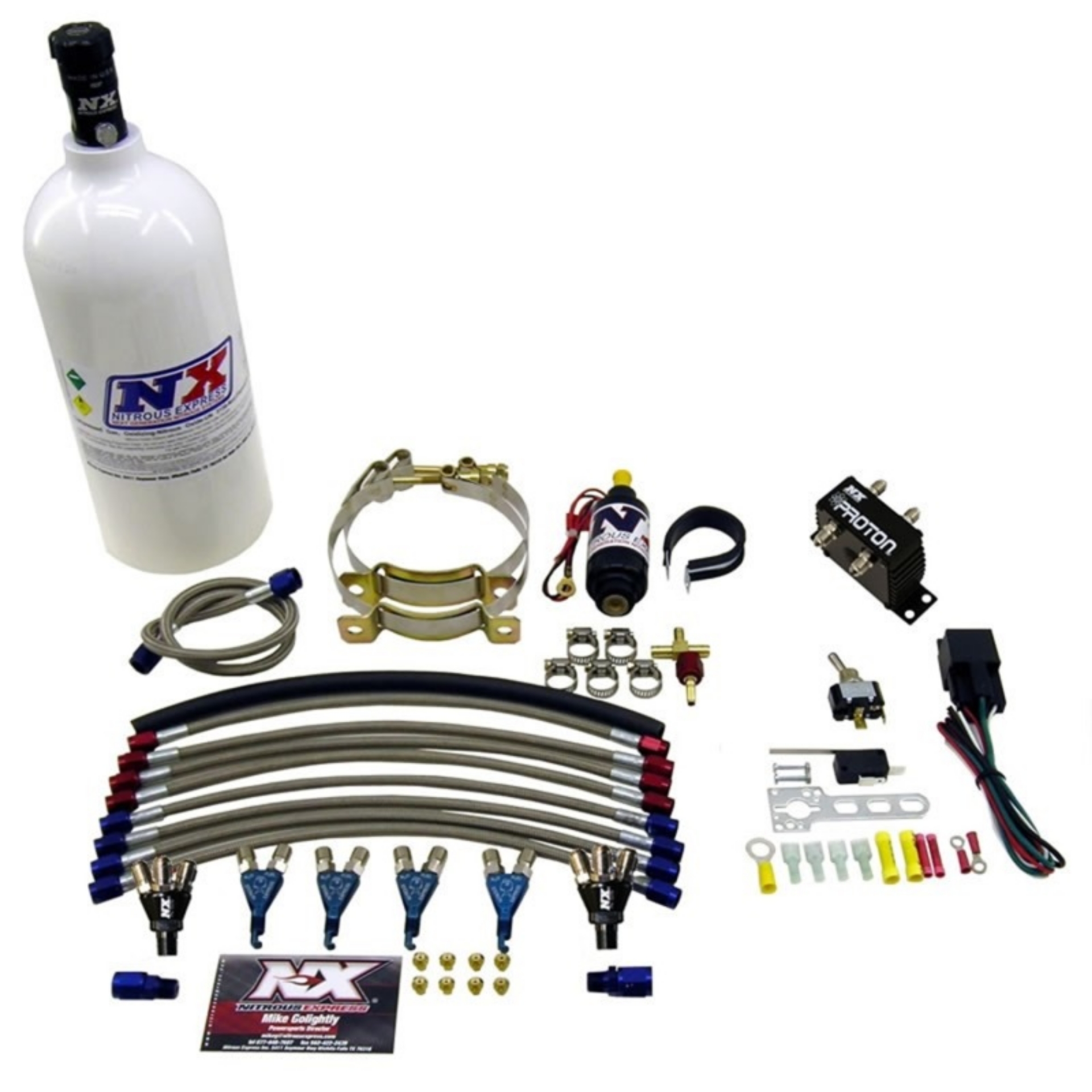 Picture of Nitrous Express 4 Cyl Proton Nitrous Kit w-2-5lb Bottle