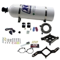 Picture of Nitrous Express 4150 Single Entry Crossbar Nitrous Plate Kit Pro-Power 100-500HP w-15lb Bottle