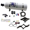 Picture of Nitrous Express 4150 Single Entry Crossbar Plate RNC Nitrous Kit 250-750HP w-15lb Bottle