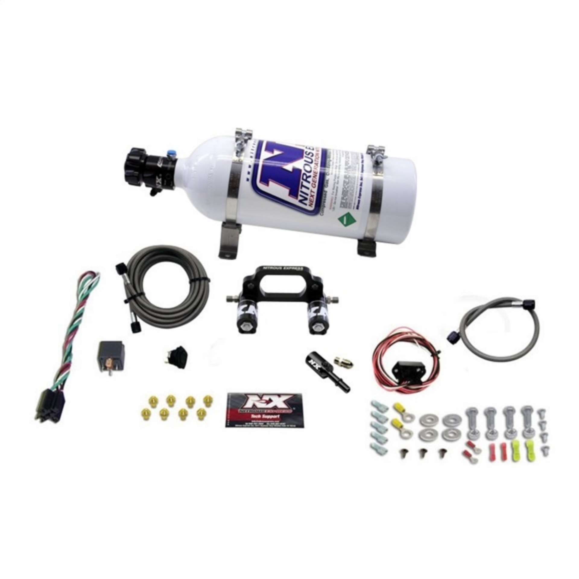 Picture of Nitrous Express Polaris RZR 800cc Nitrous Plate Kit w-5-0lb Bottle