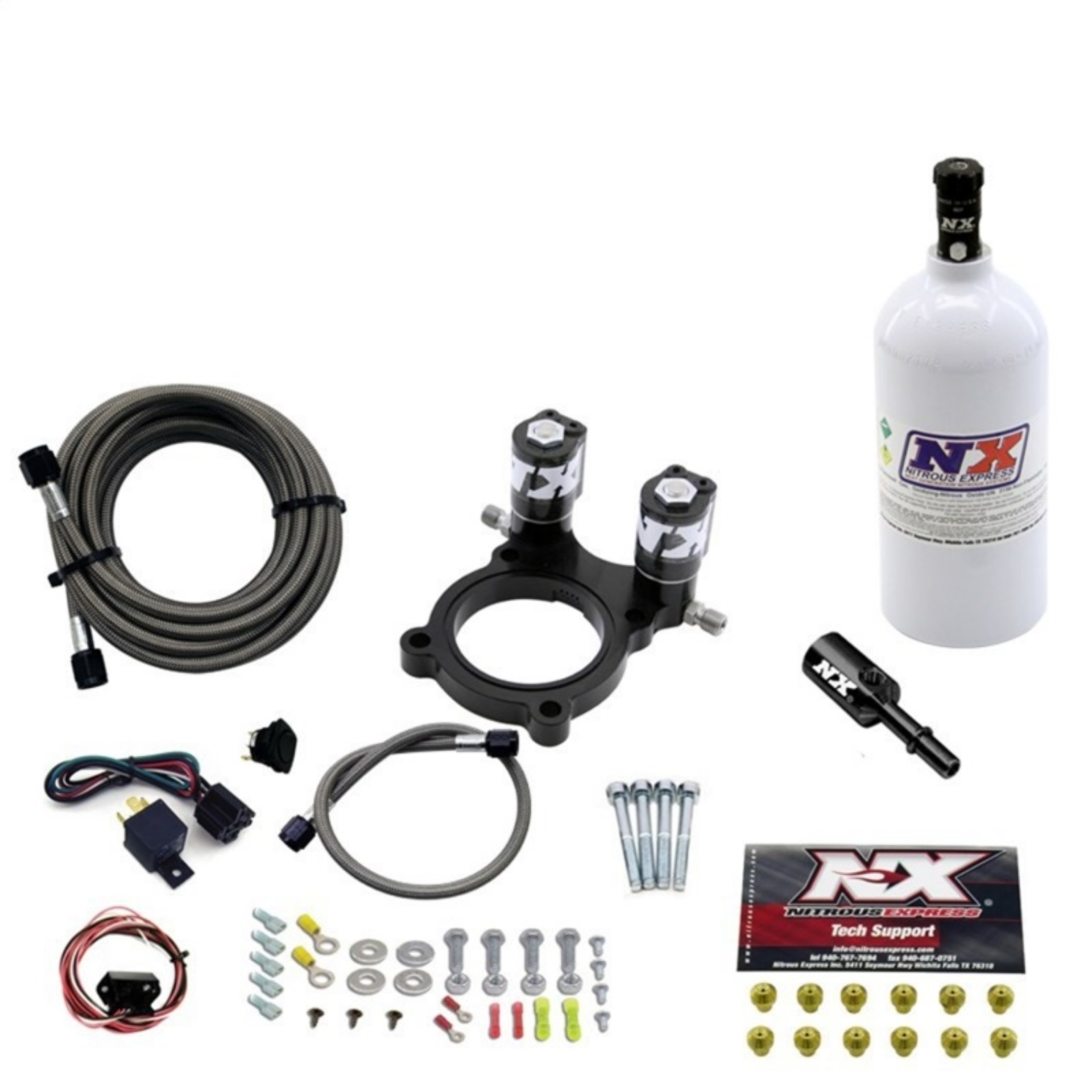 Picture of Nitrous Express Nitrous Plate Kit for Can Am Maverick w-2-5lb Bottle