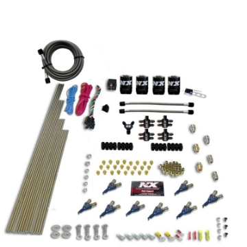 Picture of Nitrous Express 8 Cyl Piranha Direct Port 4 Solenoids Nitrous Kit 200-600HP w-No Bottle