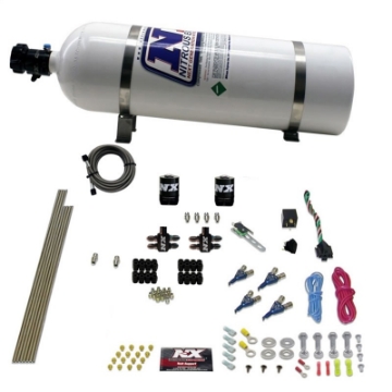 Picture of Nitrous Express 4 Cyl Gas Nitrous Kit 100-250HP w-15lb Bottle