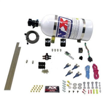 Picture of Nitrous Express 4 Cyl Gasoline EFI Nitrous Kit 50-250HP w-10lb Bottle