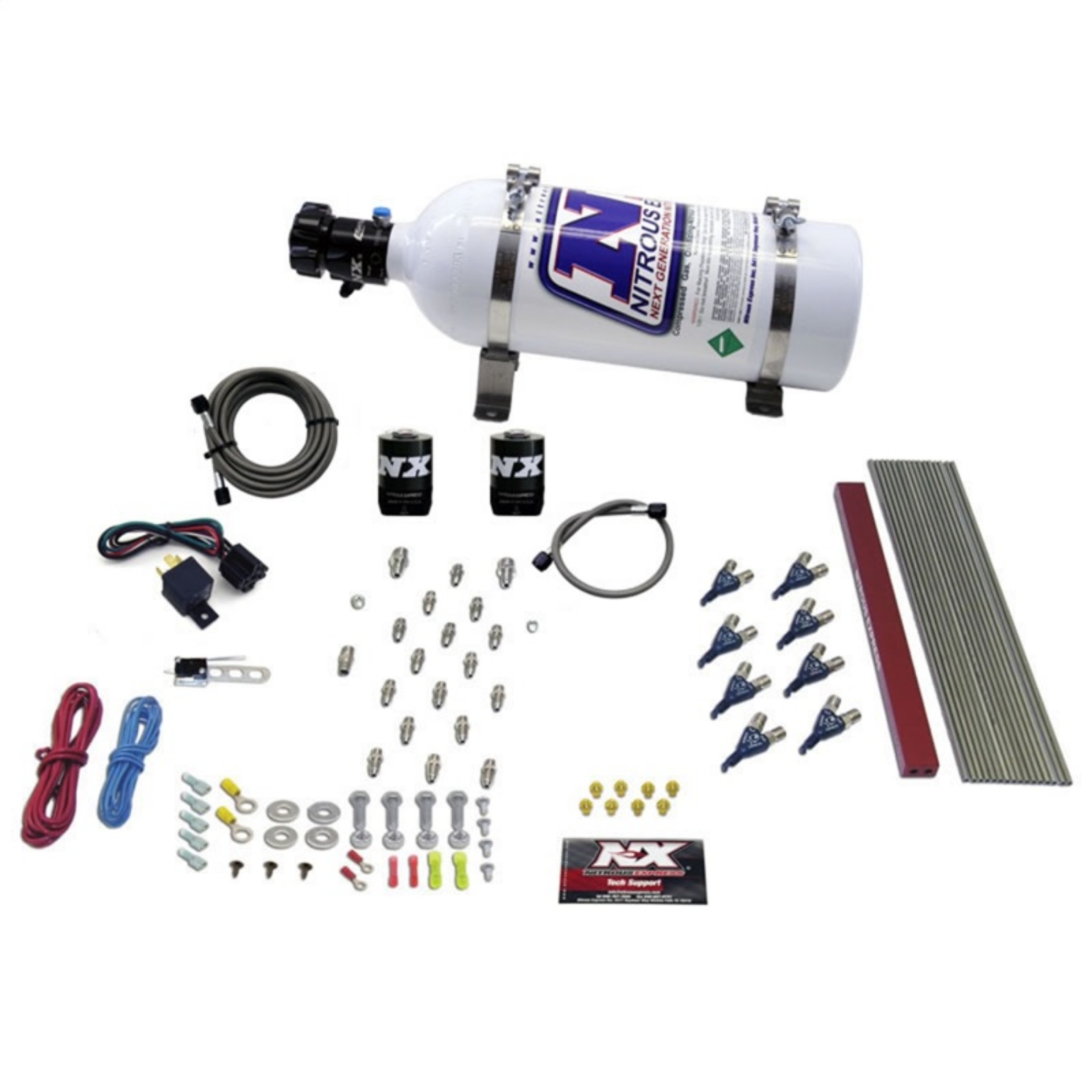 Picture of Nitrous Express GM LT1-LS1 Pro Piranha Nozzle Gas Nitrous Kit w-5lb Bottle