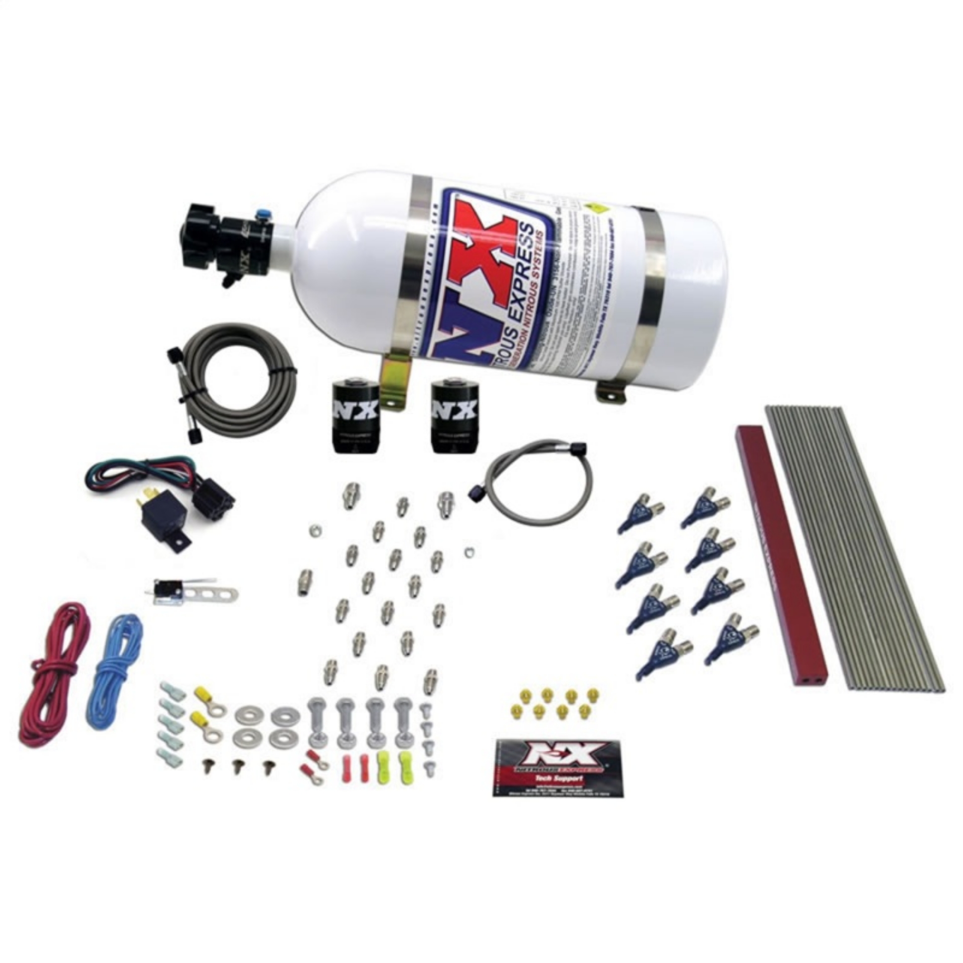 Picture of Nitrous Express GM LT1-LS1 Pro Piranha Nozzle Gas Nitrous Kit w-10lb Bottle