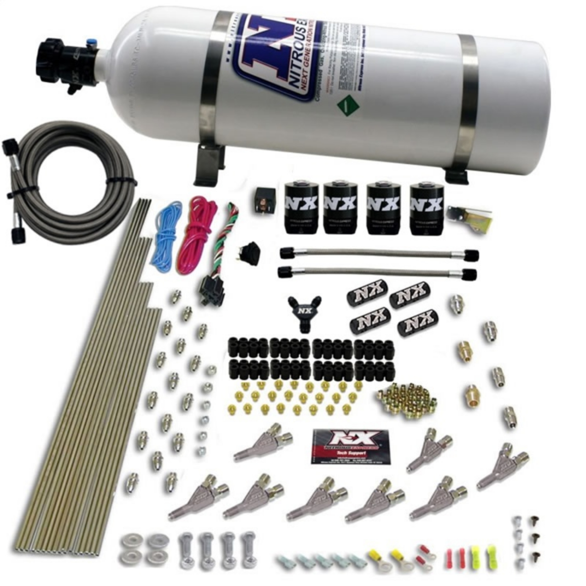 Picture of Nitrous Express STD Nozzle Nitrous Kit w-12lb Composite Bottle