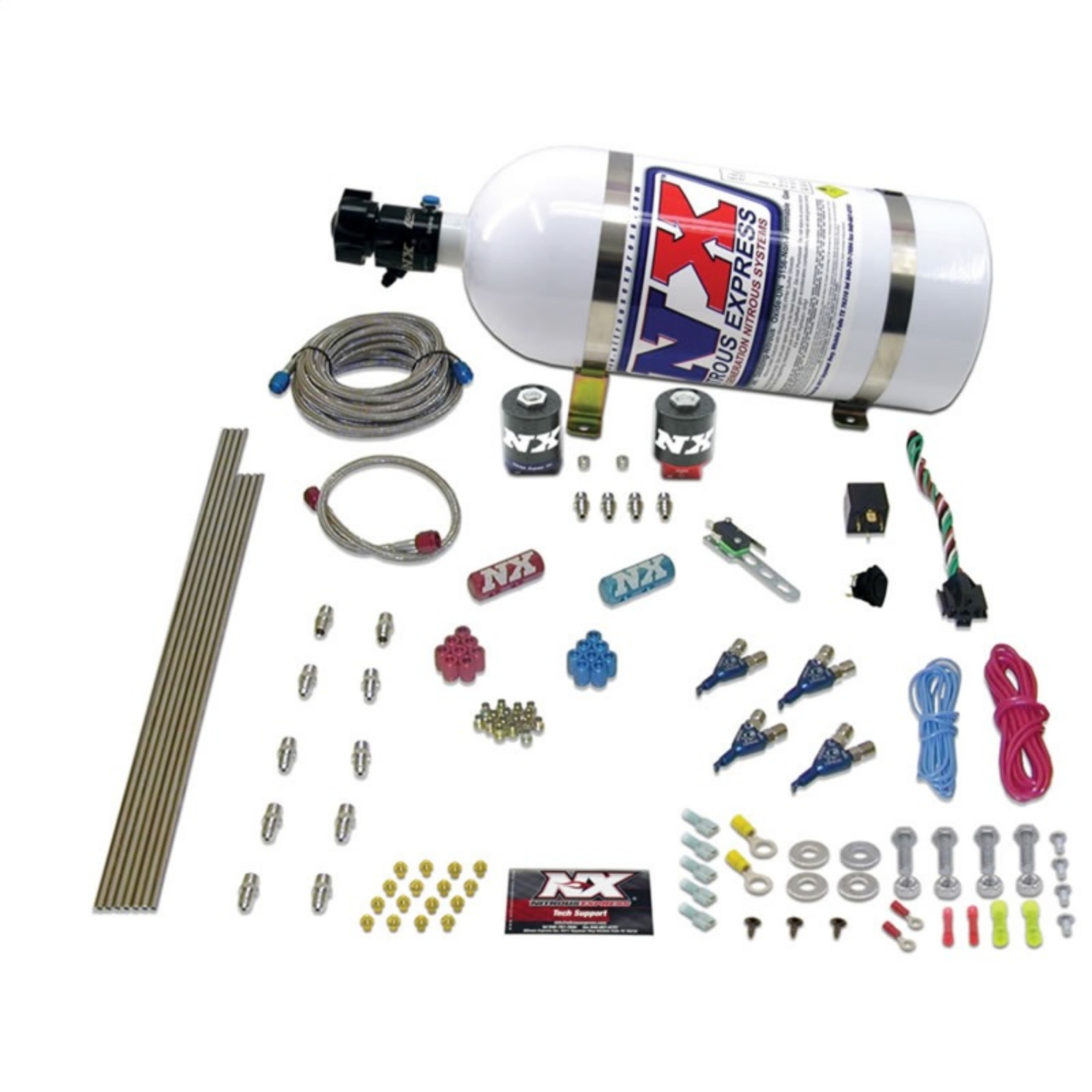Picture of Nitrous Express 4 Cyl Alcohol Nitrous Kit 125-275HP w-Composite Bottle