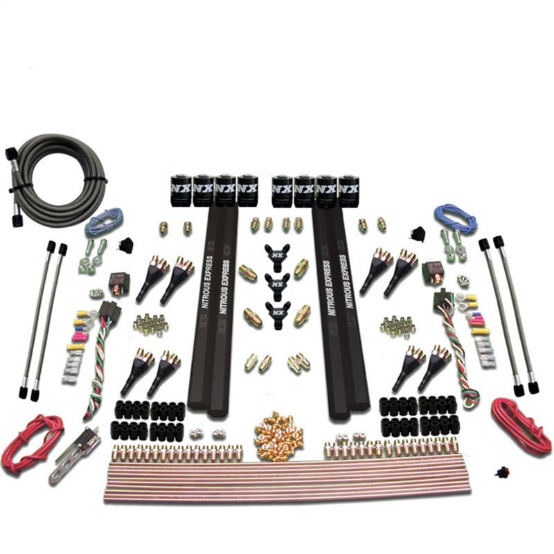 Picture of Nitrous Express SX2 Dual Stage 8 Solenoid -Gasoline Nitrous Kit 200-1200HP w-o Bottle