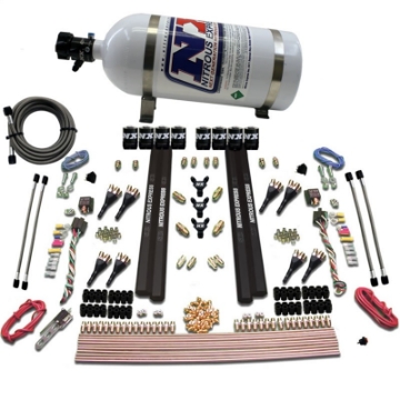 Picture of Nitrous Express SX2 Dual Stage 8 Solenoid -Gasoline Nitrous Kit 200-1200HP w-10lb Bottle