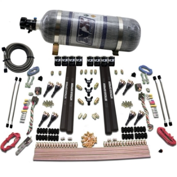 Picture of Nitrous Express SX2 Dual Stage 8 Solenoid -Gasoline Nitrous Kit 200-1200HP w-Composite Bottle