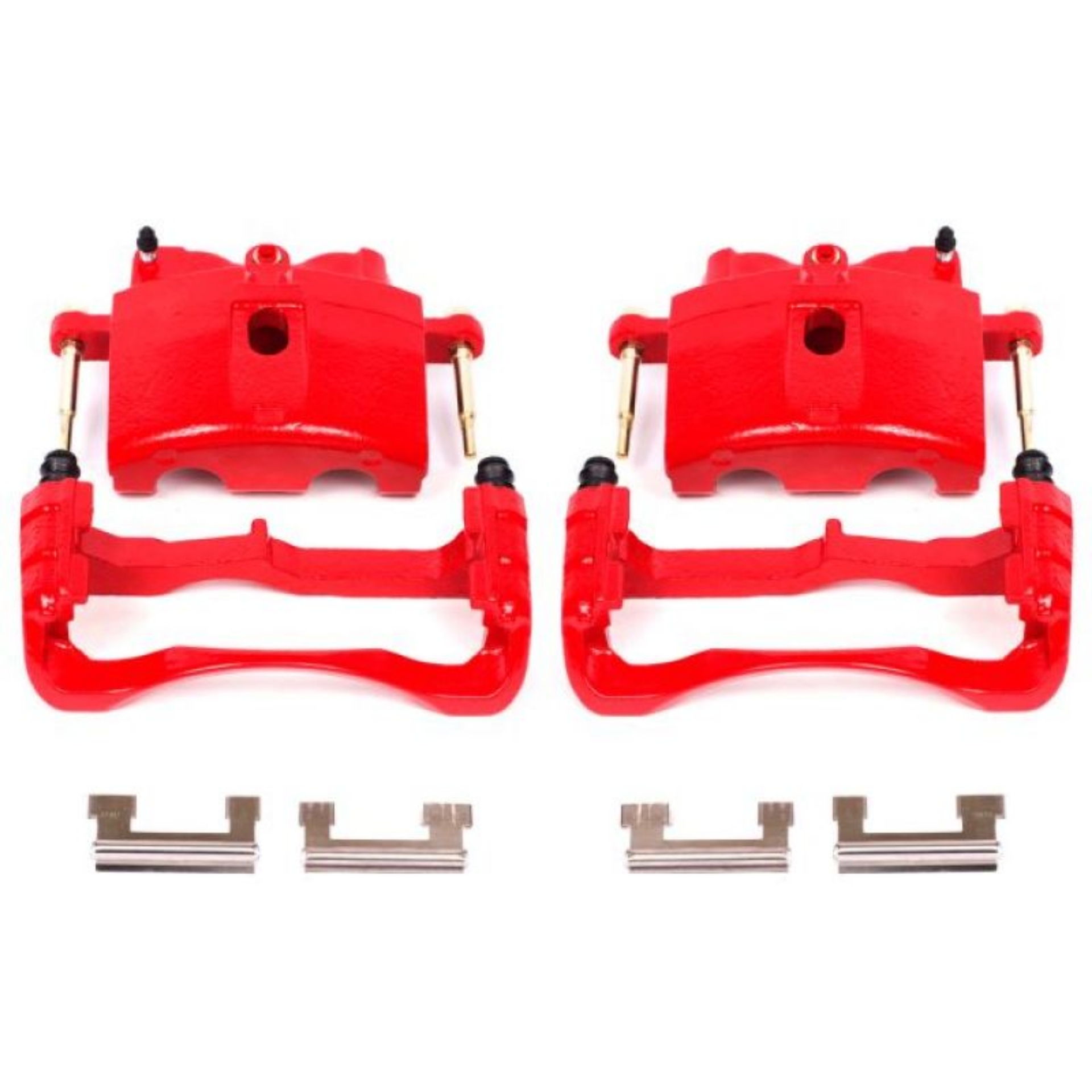 Picture of Power Stop 00-04 Cadillac DeVille Front Red Calipers w-Brackets - Pair