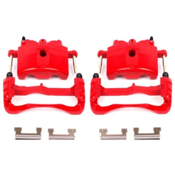 Picture of Power Stop 00-04 Cadillac DeVille Front Red Calipers w-Brackets - Pair