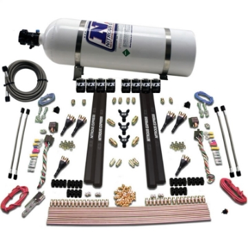 Picture of Nitrous Express 6 Cyl SX2 Dual Stage Nozzle Nitrous Kit w-15lb Bottle